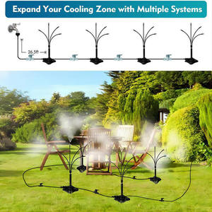 Rociador de Niebla Vertical de 63 cm de Altura, Control Manual, Microaspersión, Sistema de Nebulización Fina para Jardín y Exteriores - Product Image 2