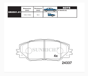 Factory Supply Ceramic <strong>Brake</strong> <strong>Pads</strong> for <strong>Japanese</strong> Cars Toyota Corolla RAV4 D1211 0446502230 044650R020 Competitive Price - Product Image 5