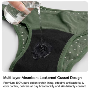 Mutande Mestruali Personalizzate OEM ODM a 4 Strati, Senza PFAS, Assorbenti e Traspiranti in Cotone per Ragazze Adolescenti - Product Image 4