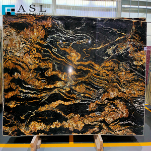 Mármol Negro Bosque Negro con Vetas Doradas, Losas Pulimentadas para Paredes, Pisos, Encimeras, Decoración de Villas y Hoteles - Product Image 3