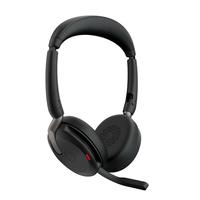 Casque sans fil stéréo Jabra Evolve3 65 avec microphone, ANC adaptatif, Busylight, certifié UC, casque Bluetooth