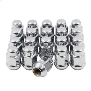 Écrous de roue chromés M12x1.5 <span class=keywords><strong>19</strong></span> taille hexagonale L35 couvercle d'écrou de roue hexagonal chromé pour camion - Product Image 5