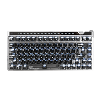 Clavier mécanique gaming en alliage d'aluminium MTC75 [Clavier personnalisé 75 touches] avec bouton rotatif et touches PC pour intégration verticale/Creator
