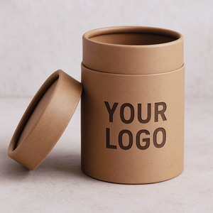 กล่องกระดาษแข็งทรงกระบอกสำหรับใส่เครื่องสำอางหลอดกระดาษคราฟท์พร้อมฝาบิดขึ้น - Product Image 1