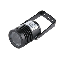 Projecteur LED de plafond extérieur Litcecent en aluminium IP67, design mini, support réglable, pour jardin et pelouse, 1W, avec contrôle DMX512