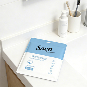Serviettes jetables hypoallergéniques <span class=keywords><strong>SAEN</strong></span> - Tissu non tissé en viscose épaissi ultra doux pour le démaquillage - Product Image 3