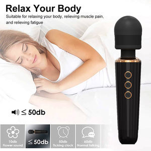 MELO terapêutico Recarregável Varinha Pessoal Massageador Silencioso & À Prova D' Água 20 Padrões 5 Velocidades Travel Bag Incluído Homens & Mulheres - Product Image 3