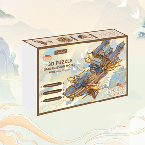 Tonecheer Vente <span class=keywords><strong>en</strong></span> gros <span class=keywords><strong>de</strong></span> puzzles mécaniques <span class=keywords><strong>en</strong></span> <span class=keywords><strong>bois</strong></span> 3D, modèle <span class=keywords><strong>de</strong></span> <span class=keywords><strong>bateau</strong></span> à voile mécanique à construire soi-même Wind Voyager, pour les boutiques <span class=keywords><strong>de</strong></span> cadeaux, les loisirs créatifs et les magasins d'artisanat - Product Image 4
