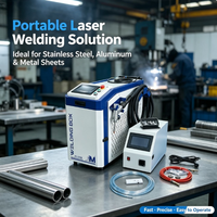 Machine de soudage laser portative industrielle MINGZU 1500W 2000W 3000W 4-en-1 pour acier inoxydable, aluminium et tôles métalliques