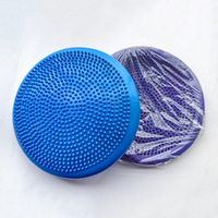 Tapis d'équilibre de yoga en PVC, coussin de massage gonflable, épaissi, anti-explosion, tapis de rééducation pieds nus, entraîneur d'équilibre doux