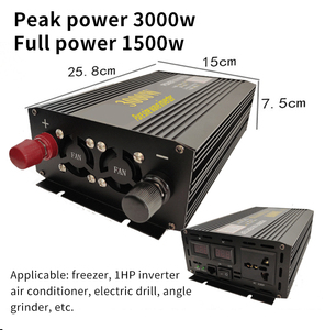 อินเวอร์เตอร์เพียวไซน์เวฟ DC 12V/24V/48V เป็น AC 110V/220V 1000W 2200W 3000W 4000W 5000W 6000W ตัวแปลงแรงดันไฟฟ้า - Product Image 6