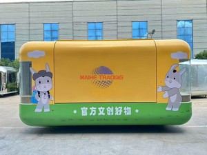 Square Mobile <b>Kitchen</b> Trailer — Food Truck-Style Container Food Kiosk - Product Image 6