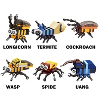 Ensembles de blocs de construction STEAM 12-en-1, écologiques, non toxiques, en plastique ABS, modèle à l'échelle 1:8, jouet éducatif, animaux, thème nature