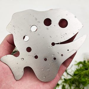 Removedor de hojas para pelar verduras de acero inoxidable para cocina casera, cortador de hierbas, pelador con 11 agujeros - Product Image 3