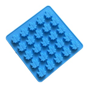 25 Sets Maple Leaf Cannabis Leaf Silicone <b>Molds</b> With Dropper For Chocolate Jelly <b>Cake</b> Baking - Product Image 4