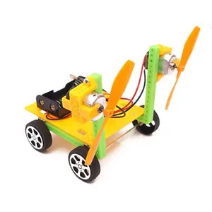 Science Toys Gift Wind Power Car DIY Games Experiment Educational Small STEM Physics Science Toys