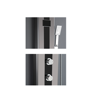 YL-5530 Panneau De Douche salle de bains mur monté Cascade en acier inoxydable colonne de douche ensemble tour De Massage Jets de Corps led Panneaux De Douche