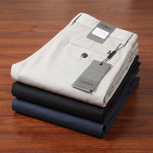 Wholesale New Leisure Multicolor 100% Cotton Canvas Breathable <strong>Summer</strong> Luxury Fashion High Quality Loose Plus Size <strong>Men's</strong> <strong>Trousers</strong> - Product Image 6