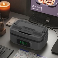 Nouvelle boîte à lunch électrique isotherme 1,6 L à chauffage automatique en une touche, 4000 mAh*6P, avec contrôle numérique USB intelligent, chauffe-plats pour voiture