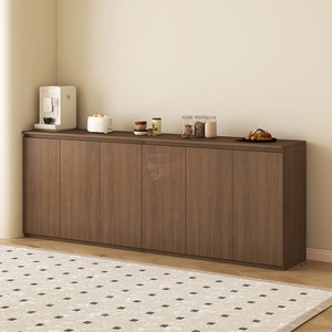 Mobiletto Moderno in Legno Massello per <span class=keywords><strong>Soggiorno</strong></span> con 4 Cassetti <span class=keywords><strong>e</strong></span> Scomparti, Ideale per Piccoli Appartamenti <span class=keywords><strong>e</strong></span> Pareti Strette - Product Image 1