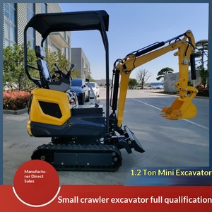 รถขุดตีนตะขาบขนาดเล็กใหม่ 1.2 ตัน ระบบไฮดรอลิก สำหรับงานเกษตร ขุดดิน ใช้ในครัวเรือน งานเหมือง และโรงงาน - Product Image 1