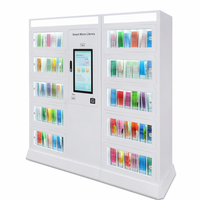 HAUMR Library Holds Locker RemoteLocker LibCabinet RFID Kiosco de Préstamo de Libros con Múltiples Métodos de Autenticación, Escaneo de Código QR y Reconocimiento Facial
