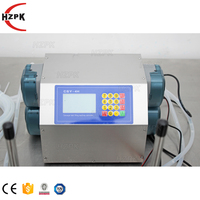 HZPK Petite machine de remplissage automatique de liquides à 4 têtes avec convoyeur pour bouteilles de 200 ml