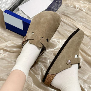 Sandales <span class=keywords><strong>Birkenstock</strong></span> en cuir véritable respirantes et antidérapantes pour hommes, tongs décontractées unisexes avec <span class=keywords><strong>semelle</strong></span> intérieure ultra-douce pour un confort quotidien - Product Image 3