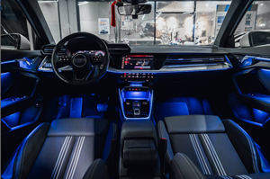 Kit d'éclairage d'ambiance intérieur complet 12V pour Audi A6 A7 C8 2019+ - Améliorez votre éclairage de tableau de bord, console centrale et garnitures de portes - Product Image 3