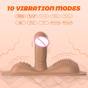Frauen-Sexspielzeug Sitz- und Reitvibratoren <span class=keywords><strong>Dildo</strong></span> mit 10 Vibrationsmodi, Fernbedienung Vibrator Klitoris Anal G-Punkt Doppelstimulator - Product Image 2