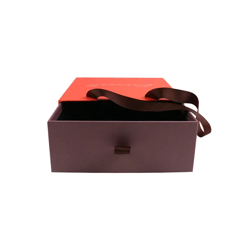 Kotak Laci untuk Pakaian dan Kemasan Sepatu Kotak Kardus Laci Kertas Gaun Kemasan Kustom Kotak Pegangan Kenop Laci