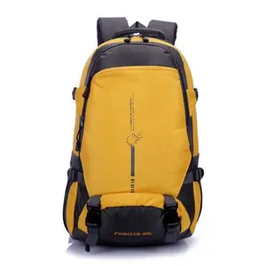 マウンテンジッパースポーツバックパック用の黄色の隠しハイキングバックパック