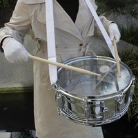 SLADE 14-Zoll Snare Drum Percussion-Instrument Hochwertiges Set mit 1 Paar Ahorn-Drumsticks, Schraubenschlüssel und Trageriemen