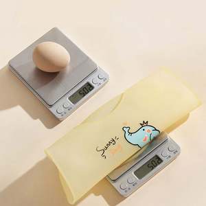 Bavoir en silicone pour bébé, bavoir imperméable et anti-salissure, poche à salive, poche à nourriture tridimensionnelle en silicone - Product Image 6