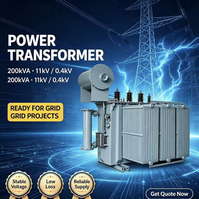 Hongwei Oil-Immersed Three-Phase Distribution Transformer 1000kVA 10kV High Short-Circuit Withstand Low Noise 50/60Hz