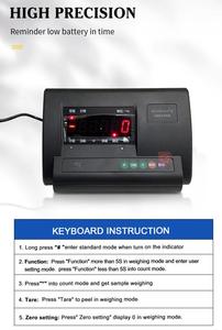 1.5x1.5m 3 Ton Digital Pallet Floor <strong>Scale</strong> with LED/LCD Display Stainless Steel Construction Includes Load Cell - Product Image 4
