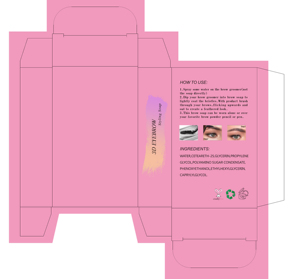 Boîte de <span class=keywords><strong>savon</strong></span> pour sourcils, boîte en étain, savonnette pour sourcils, naturelle, transparente, imperméable, 6 couleurs - Product Image 6