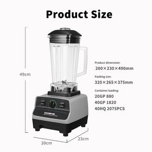 高品质2L大容量800瓦强力搅拌机重型搅拌机冰沙搅拌机 - Product Image 4