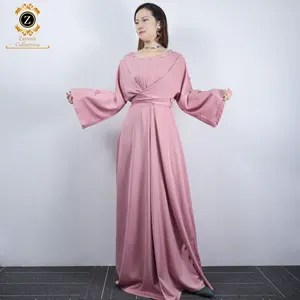ज़ैनब नई जलाबिया दाग जातीय सेक्विन कढ़ाई अबाया दुबई मुस्लिम कपड़े जलाबिया महिला अबाया