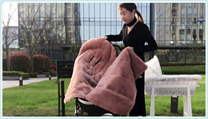 Footmuff ถุงนอนเด็กทารก,ถุงนอนเนื้อแกะระบายอากาศได้ดีเย็นสบายในฤดูร้อน/อบอุ่นในถุงนอนเด็กทารกขนแกะฤดูหนาว - Product Image 5