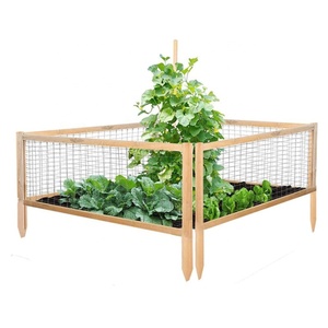 Lit <span class=keywords><strong>de</strong></span> jardin en bois, clôture, cèdre, clôture, picots, boîte <span class=keywords><strong>de</strong></span> jardinière, cadre pour légumes, Fruits, culture d'herbes - Product Image 2