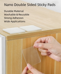 Doppio nastro adesivo da parete trasparente adesivo adesivo da parete Nano nastro quadrato per il <span class=keywords><strong>bagno</strong></span> di casa e ufficio - Product Image 3