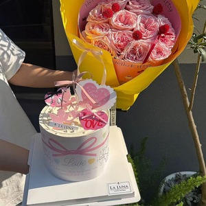 ของตกแต่งเค้กวันวาเลนไทน์ รูปหัวใจกระดาษ สำหรับตกแต่งหน้าเค้ก ขอบเค้กวันวาเลนไทน์ - Product Image 4