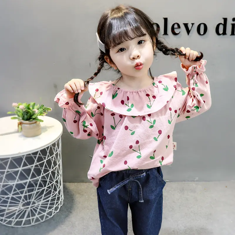 Stile coreano carino bambini ragazze vestiti top + jeans due pezzi vestiti per bambini set