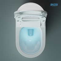 Appareil sanitaire moderne intelligent monté au sol, WC électronique pour filles, chasse automatique en céramique, toilette intelligente P-trap/S-trap