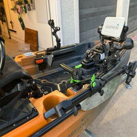Support rotatif à 360 degrés pour sondeur de pêche, compatible avec plusieurs systèmes de sonar en direct, pour kayak et bateau