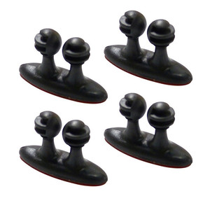 Clips Multifuncionales para Cables, Paquete de 8, Organizador para Consola Central de Auto, Material ABS Negro, Clip de Gestión de Cables de Carga - Product Image 2