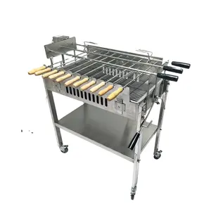 Eléctrico barbacoa escupir Chipre asado asador de la parrilla de la barbacoa escupir tostador Chipre Parrilla de carbón