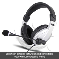 Headset Berkabel Harga Grosir dengan Mikrofon Konektor 3.5mm Headset Headband untuk Komputer Sekolah