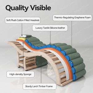 Madamcenter Camilla Curva de Espuma para Extensiones de Pestañas Sillón Reclinable de Cuero Sintético para Salón de Belleza - Product Image 5